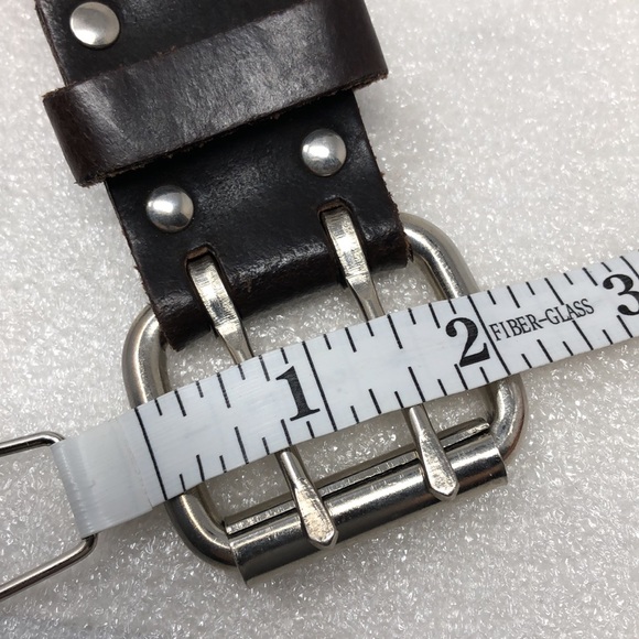 HIPWear Belt Brown Perferated Segmented Italian Leather Size Medium - Picture 14 of 17